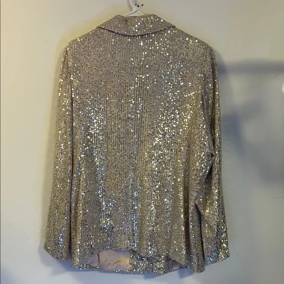 Gold Sequin Blazer - Picture 4 of 4